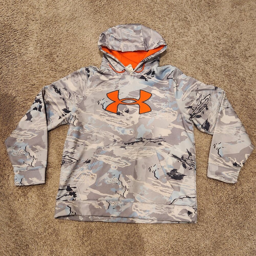 Men's Under Armour Sweatshirt - Large - Grey Camo
